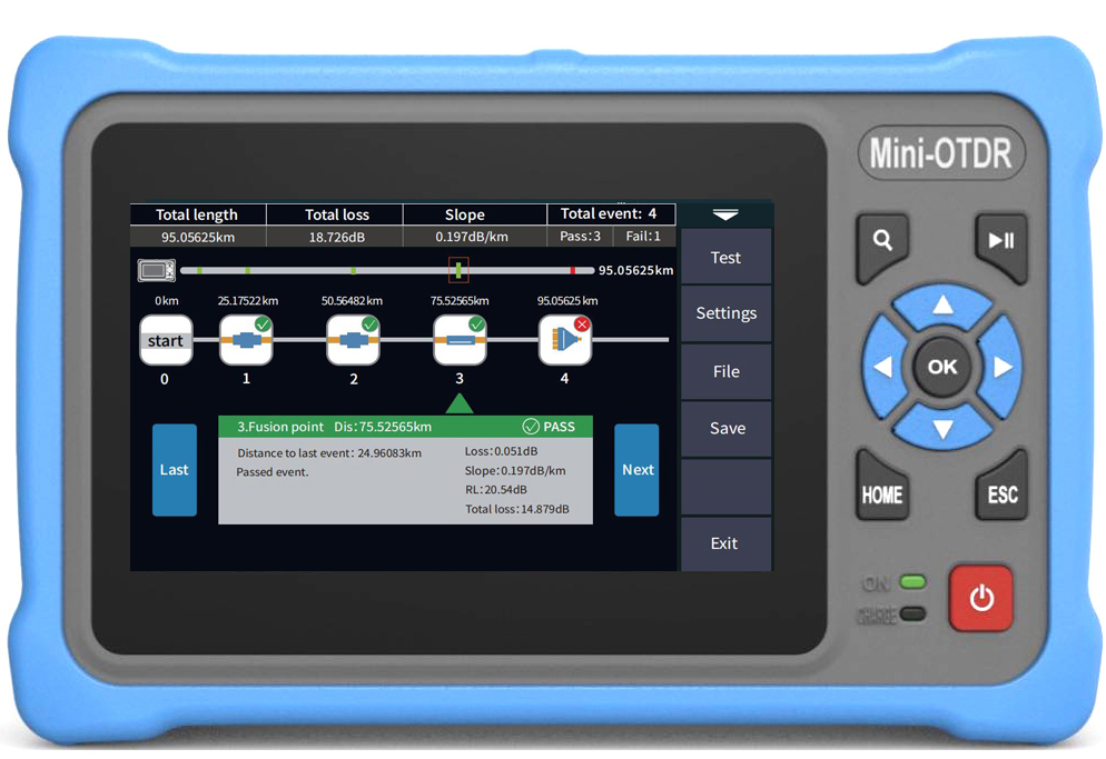 OTDR MINI con schermo touch da - Optical Time Domain Reflectometer Otdr 1310 1550Nm recensione e prezzo